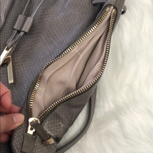 Grey Leather Backpack main image 4